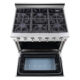 NXR 36" Stainless Steel Pro-Style Dual Fuel Range with 5.5 cu.ft. Convection Oven SCD3611 - Image 3