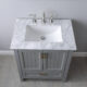 Altair Isla 30" Single Bathroom Vanity Set in Gray and Carrara White Marble Countertop with Mirror  538030-GR-CA - Image 3