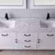 Altair Maribella 72" Double Bathroom Vanity Set in White and Carrara White Marble Countertop with Mirror  535072-WH-CA - Image 3