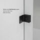 Vinnova Villena 52" W x 78" H Rectangle Single Sliding Frameless Shower Enclosure in Matt Black 312052+36P-MB - Image 5