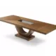 Greg Sheres Lauren Dining Table Walnut AD410-01L-07 - Image 3