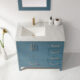 Altair Sutton 36" Single Bathroom Vanity Set in Royal Green and Carrara White Marble Countertop with Mirror  541036-RG-CA - Image 4