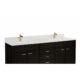 Altair 73" Stone effects Vanity Top in Milano White with White Sink 61SF73-MW-CTP - Image 4