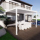 Bon Pergola 10' x 13' Villa Pergola - Motorization & Lighting included, Wall Mount, Dark Grey or White - Image 12