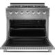 NXR SC3611 36" Propane Gas Range & EH3619 Under Cabinet Hood Bundle, Stainless Steel SC3611LPEHBD - Image 5