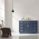 Altair Ivy 48" Single Bathroom Vanity Set in Royal Blue and Carrara White Marble Countertop with Mirror 531048-RB-CA - Image 4