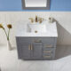 Altair Ivy 36" Single Bathroom Vanity Set in Gray and Carrara White Marble Countertop with Mirror  531036-GR-CA - Image 4