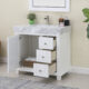 Altair Jardin 36" Single Bathroom Vanity Set in White and Carrara White Marble Countertop with Mirror 539036-WH-CA - Image 4