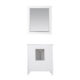 Altair Isla 30" Single Bathroom Vanity Set in White and Carrara White Marble Countertop with Mirror 538030-WH-CA - Image 4