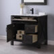 Altair Maribella 36" Single Bathroom Vanity Set in Rust Black and Carrara White Marble Countertop with Mirror 535036-RL-CA - Image 4