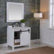 Altair Kinsley 36" Single Bathroom Vanity Set in White and Carrara White Marble Countertop with Mirror 536036-WH-CA - Image 4