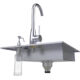 Sunstone 20" ADA Compliant Sink with Cover & Hot/Cold Faucet ADASK20 - Image 4