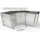 Sunstone 45" Degree Corner Cabinet with Utility Access SBC3C45 - Image 4
