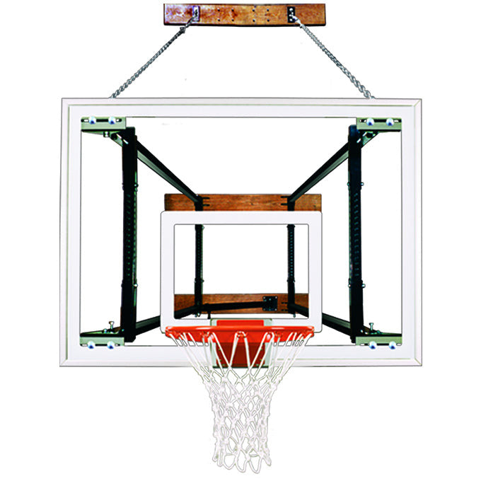 images First Team FoldaMount82 Maverick Side Folding Wall Mounted Basketball System - Image 1