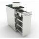 Sunstone 12" Spice Rack Drawer with Two Removable Bins SBC12SSRD - Image 4