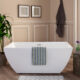 Altair Montague 59" x 30" Freestanding Soaking Acrylic Bathtub 50959-BAT-WH-F - Image 4
