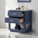 Altair Remi 30" Single Bathroom Vanity Set in Royal Blue and Carrara White Marble Countertop with Mirror  532030-RB-CA - Image 4