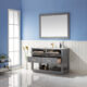 Altair Remi 48" Single Bathroom Vanity Set in Gray and Carrara White Marble Countertop with Mirror  532048-GR-CA - Image 4