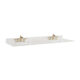 Altair 73" Stone effects Vanity Top in Milano White with White Sink 61073-CTP-MW - Image 4