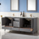 Altair Sutton 72" Double Bathroom Vanity Set in Gray and Carrara White Marble Countertop with Mirror  541072-GR-CA - Image 4