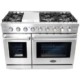 Cosmo 4-Piece, 48" Gas Range, 48" Range Hood, 24" Dishwasher and Refrigerator COS-4PKG-122 - Image 4