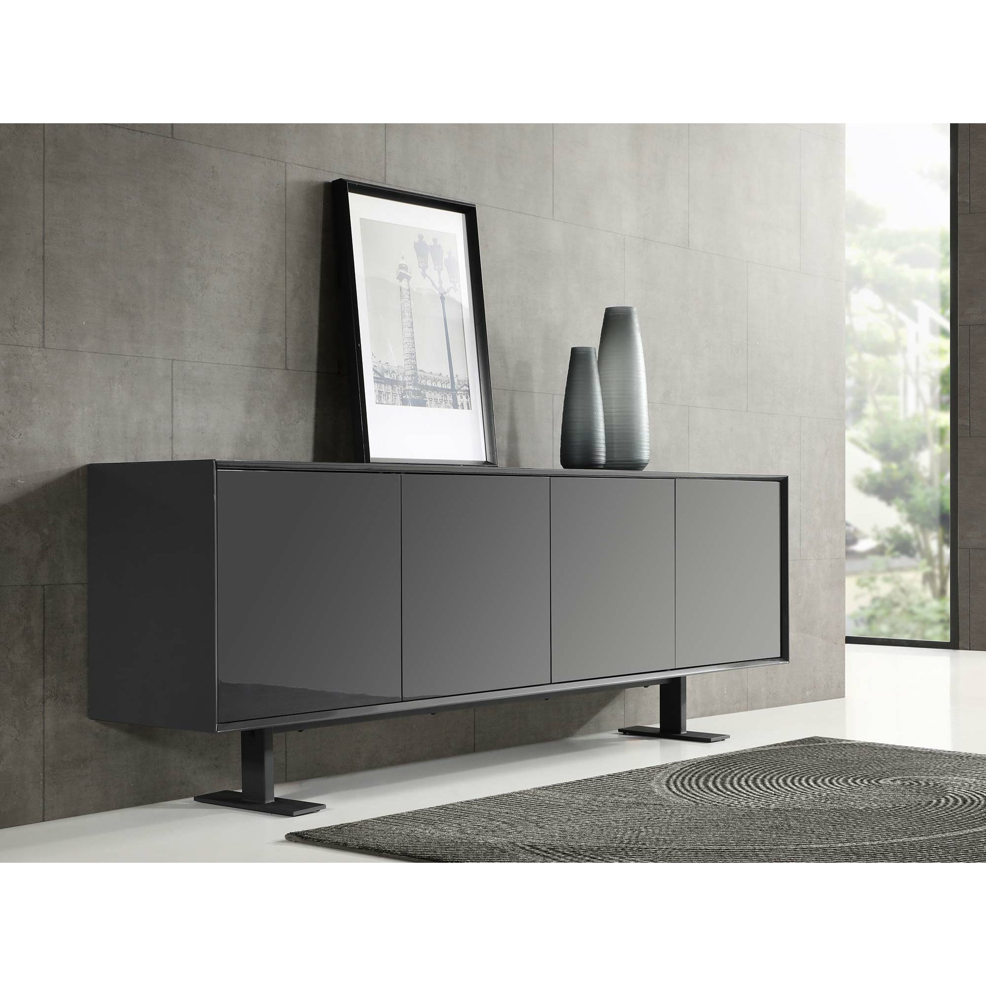 images Whiteline Modern Living - Densy Buffet SB1650-DGRY - Image 1