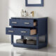 Altair Remi 36" Single Bathroom Vanity Set in Royal Blue and Carrara White Marble Countertop with Mirror  532036-RB-CA - Image 4