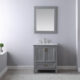 Altair Isla 30" Single Bathroom Vanity Set in Gray and Carrara White Marble Countertop with Mirror  538030-GR-CA - Image 4