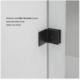 Vinnova Villena 60" W x 78" H Rectangle Single Sliding Frameless Shower Enclosure in Matt Black 312060+36P-MB - Image 4