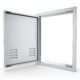 Sunstone Signature Series 14" x 20" Left Swing Vertical Beveled Frame Single Access Doors Vented BA-VDVL1420 - Image 5