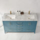 Altair Sutton 60" Double Bathroom Vanity Set in Royal Green and Carrara White Marble Countertop with Mirror  541060-RG-CA - Image 14