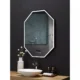 Ancerre Otto Octagon Black Framed Lighted Bathroom Vanity Mirror with Bluetooth and Digital Display - Image 12
