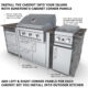 Sunstone 34" Gas Grill Base Cabinet SAC34GLPCD - Image 5