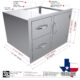 Sunstone Classic Series 30" Double Drawer Door C-DDC30 - Image 5