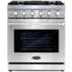 Cosmo 4-Piece, 30" Gas Range, 30" Range Hood, 24" Dishwasher and Refrigerator COS-4PKG-093 - Image 4