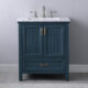 Altair Isla 30" Single Bathroom Vanity Set in Classic Blue and Carrara White Marble Countertop with Mirror 538030-CB-CA - Image 5