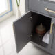 Altair Ivy 30" Single Bathroom Vanity Set in Gray and Carrara White Marble Countertop with Mirror 531030-GR-CA - Image 3