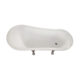 Altair Geneva 69" x 30" Clawfoot Soaking Acrylic Bathtub 50169-BAT-WH-C - Image 5