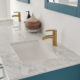Altair Sutton 72" Double Bathroom Vanity Set in Royal Green and Carrara White Marble Countertop with Mirror 541072-RG-CA - Image 5