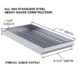Sunstone 3-in-1 Charcoal Wood Burning & Smoking Tray for Gas Grills SUNCP-CHTRAY - Image 5