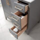 Altair Sutton 36" Single Bathroom Vanity Set in Gray and Carrara White Marble Countertop with Mirror  541036-GR-CA - Image 5