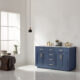 Altair Ivy 60" Double Bathroom Vanity Set in Royal Blue and Carrara White Marble Countertop with Mirror 531060-RB-CA - Image 5