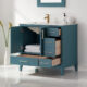 Altair Sutton 36" Single Bathroom Vanity Set in Royal Green and Carrara White Marble Countertop with Mirror  541036-RG-CA - Image 5
