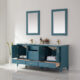 Altair Sutton 72" Double Bathroom Vanity Set in Royal Green and Carrara White Marble Countertop with Mirror 541072-RG-CA - Image 11
