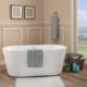 Altair Cielo 67" x 32" Freestanding Soaking Acrylic Bathtub 50867-BAT-WH-F - Image 5