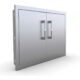 Sunstone Signature Series 42" Beveled Frame Double Access Door BA-DD42 - Image 5