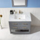 Altair Remi 36" Single Bathroom Vanity Set in Gray and Carrara White Marble Countertop with Mirror  532036-GR-CA - Image 5