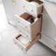 Altair Sutton 60" Double Bathroom Vanity Set in White and Carrara White Marble Countertop with Mirror  541060-WH-CA - Image 5