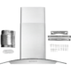 Cosmo 30'' Ducted Wall Mount Range Hood in Stainless Steel with LED Lighting and Permanent Filters  COS-668A750 - Image 10
