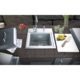 Sunstone 21" Premium Drop In Sink with Hot and Cold water Faucet & Cutting Board B-PS21 - Image 5